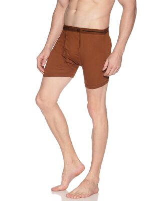 Men’s Cotton Solid Pattern, Regular Fit, Outer Elastic Waistband, Everyday Comfort Trunks (Pack of 4)