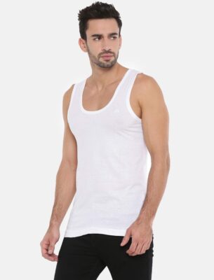 Men’s Premium Comfort Fit Soft Breathable Cotton Inner White Vest