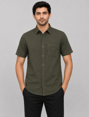 chennis-olive-casual-shirt