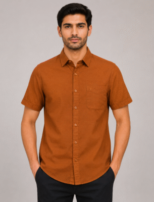 chennis-casual-shirt-rust-new