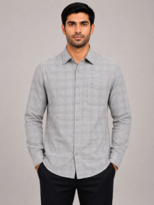 chennis-checked-casual-shirt-grey