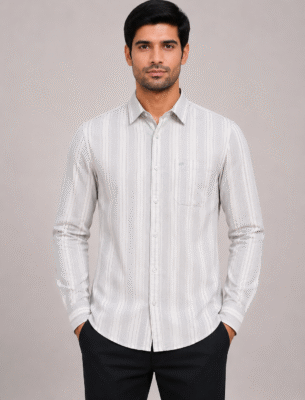 chennis-casual-green-stripe-new-shirt