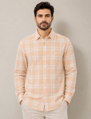 chennis-casual-shirt-orange-new-checked