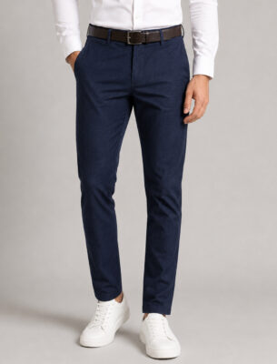 Navy Slim Fit Trouser for Men Premium Cotton Casual Pant