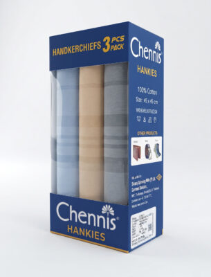 Assorted Cotton Hand kerchief - PACK OF 3